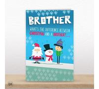 Brother - Christmas Is Only A Pain In The Bum Once A Year - Funny Christmas Card