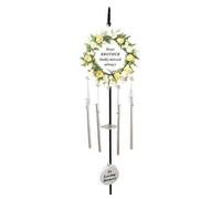 Brother Cream Rose Memorial Wind Chime Hanging Crook Tribute Plaque Graveside Ornament