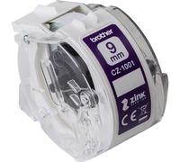 Brother CZ-1001 Zero-Ink Roll Cassette, Continuous Length, 9 mm (W) x 5 m (L), Brother Genuine Supplies, White