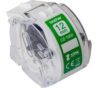 Brother CZ-1002 Zero-Ink Roll Cassette, Continuous Length, 12 mm (W) x 5 m (L), Brother Genuine Supplies, White