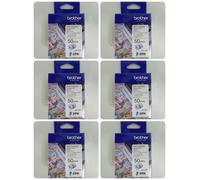 Brother CZ1005 1.97" x 16.4 ft. CZ Roll Cassette Set of 6 From Japan Fedex