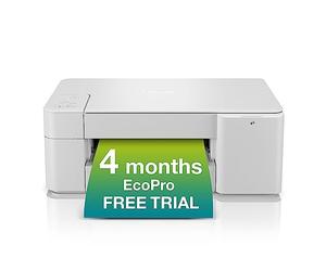Brother DCP-J1200WE Inkjet Printer with EcoPro Subscription, Wireless Colour Inkjet Printer, 4 month no charge trial, Automatic ink, 3-in-1 (Print/Copy/Scan), A4, UK Plug