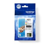 Brother LC421VALDR ink cartridge 4 pc(s) Original Black, Cyan, Magenta, Yellow