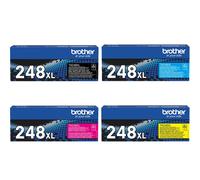 Brother DCP-L3527CDW Printer Toner Cartridges (4 Pack) -TN248XLBK Multipack Original