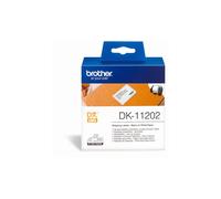 Brother QL Label Roll Authentic DK-11202 DK-11202 Adhesive Black on White 62 x 100 mm 300 Labels