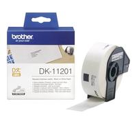Brother DK-11201 Label Roll, Standard Address Labels, Black on White, 400 Labels, 29mm (W) x 90.3mm (L), Brother Genuine Supplies