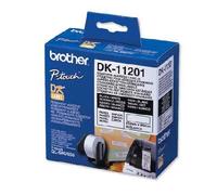 Brother DK-11201 Original Label Tape - (29mm x 90mm) Black on White x 400