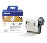 Brother QL Label Roll Authentic DK-11202 DK-11202 Adhesive Black on White 62 x 100 mm 300 Labels