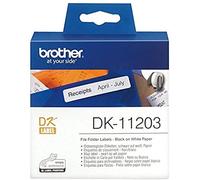 Brother DK-11203 - Black on white - 17 x 87 mm 300 label(s) (1 roll(s) x 300) file folder labels - for Brother QL-1050, 1060, 500, 550, 560, 570, 580, 600, 650, 700, 710, 720, 820