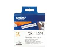 Brother DK-11203 Label Roll, File Folder Labels, Black on White, 300 Labels, 17