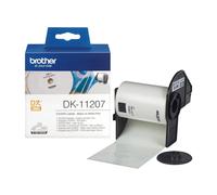 Brother DK-11207 Roll of Black on White 58mm x 58mm Adhesive CD/DVD Core Labels
