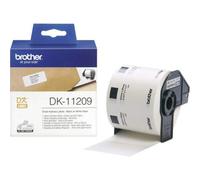 Brother DK-11209 Original Label Tape (29mm x 62mm) Black on White x 800