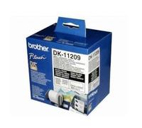Brother DK-11209 Original Label Tape (29mm x 62mm) Black on White x 800