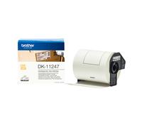 Brother DK-11247 103mm x 164mm Genuine Label Roll Black on White 180 Labels per