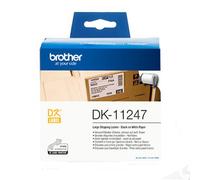 Brother DK-11247 Original Label Tape (103mm x 164mm) Black on White x 180