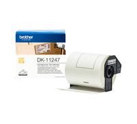 Brother DK-11247 Roll of Black On White 103mm x 164mm Large Shipping Labels