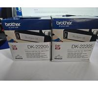 Brother DK-22205 Label Roll X 2 62mm Continuous Length Paper Tape Vat Inc