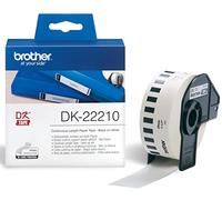 Brother DK-22210 | Original Continuous Paper Roll | Black on White | 29mm x 30.48m