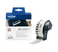 Brother DK-22211 Original Continuous Film Tape (29mm x 15.24m) Black on White