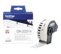 Brother DK-22214 Labels Roll 12 mm x 30.48 m Paper White 1 Piece Permanent Adhesive DK22214 Universal Labels