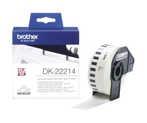 Brother DK-22214 Labels Roll 12 mm x 30.48 m Paper White 1 Piece Permanent Adhesive DK22214 Universal Labels