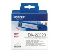 Brother DK-22223 Roll of 50mm x 30.48m Black On White Continuous Paper Tape (O2)