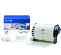 Brother DK-22243 Label Roll, Continuous Length Paper, Black on White, Single Label Roll, 102mm (W) x 30.48M (L), Brother Genuine Supplies