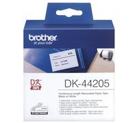 Brother Paper Label Roll Removable 62mm x 30m Black on White DK44205