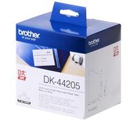Brother DK-44205 Label Roll of 62mm Black On White Continuous Length Paper Tape