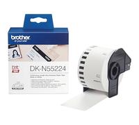 Brother DKN55224 - NON-ADHESIVE PAPER TAPE 54MM - BLACK ON WHITE54MM X 30.48M