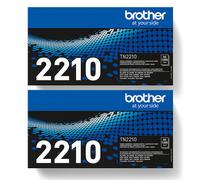 Brother Fax-2490 Printer Toner Cartridges (2 Pack) -TN2210 Multipack Original