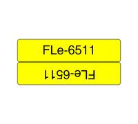 Brother FLE-6511 label-making tape Black on yellow