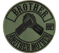 Brother from Another Mother Embroidered Iron on Tactical Morale Patches for Military | Best Friends Funny Sew on or Iron on Applique Patches Badge for All Fabrics | 90X90 mm