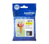 Brother Genuine Brother LC3213Y high yield yellow ink cartridge - single pack. Prints up to 400 pages.
