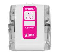 Brother Genuine CZ-1004 Continuous Length 1” (1.0”) 25 mm Wide x 16.4 ft. (5 m) Long Label Roll Featuring Zink Zero Ink Technology