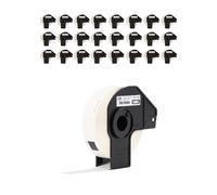 Brother Genuine DK-120324PK Die-Cut File Folder Labels, 0.66" x 3.4", Long Lasting Reliability, 300 Labels Per Roll, 24 Rolls per Box, White (DK120324PK), for use with select Brother QL Label Printers