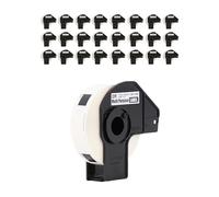 Brother Genuine DK-120424PK Multipurpose Paper Labels, Die-Cut 0.66" x 2.1", Engineered for Excellence, 400 Labels Per Roll, 24 Rolls per Box, White, for use with Select Brother QL Label Printers