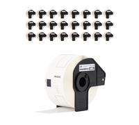 Brother Genuine DK-120824PK Die-Cut Large Address Labels, 1.4" x 3.5", Long Lasting Reliability, Paper Labels, 400 Labels per Roll, 24 Rolls per Box, White
