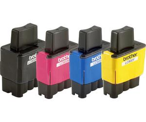 Brother Genuine LC900 4 x Black Cyan Magenta Yellow Ink Cartridge Set Pack 900