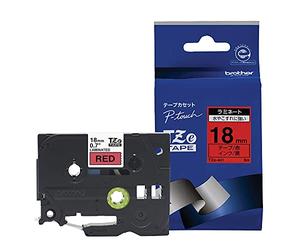 Brother Genuine P-Touch TZE-441 Tape, 3/4" (0.7") Wide Standard Laminated Tape, Black on Red, Laminated for Indoor or Outdoor Use, Water-Resistant, 0.7" x 26.2' (18mm x 8M), Single-Pack, TZE441