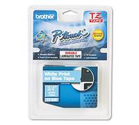 Brother Genuine P-Touch TZE-545 Tape, 3/4" (0.7") Standard Laminated P-Touch Tape, White on Blue, for Indoor or Outdoor Use, Water-Resistant, 26.2 ft (8 m), Single-Pack