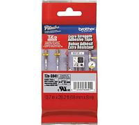Brother Genuine P-Touch TZE-S941 Tape, 3/4" (0.7") Wide Extra-Strength Adhesive Laminated Tape,Black on Matte Silver,Laminated for Indoor or Outdoor,Water-Resistant,0.7" x 26.2' (18mm x 8M), TZES941