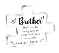 Brother Gifts Brother Birthday Christmas Gifts Acrylic Puzzle Plaque Birthday Presents For Brother Gifts From Sister Thank You For Being Such An Important Piece Of My Life