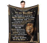 Brother Gifts, Brother Birthday Gifts, Gifts for Brother Blanket, Big Brother Gifts Adult, Brother Gift from Sister Brother Blanket 150x130CM, to MY Brother Gift for Birthday Christmas Fathers Day