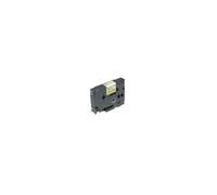 Brother Gloss Laminated Labelling Tape - 12mm Black/Yellow
