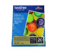 Brother Glossy Inkjet Paper, 8.5 x 11 Inches, 20 Sheets (BP71GLTR) - Retail Packaging