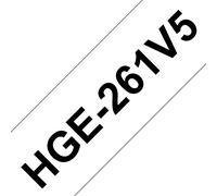 Brother HGE-261V5 DirectLabel black on white Laminat 36mm x 8m Pack=5
