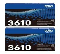 Brother HL-L6415DN Printer Toner Cartridges (2 Pack) -TN3610 Multipack Original