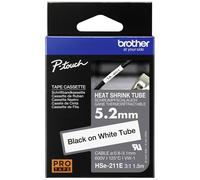 Brother HSE631E Label Machine Tape Heat Shrink Tube White 5.4mm x 1.5m