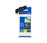 Brother TZe-365 Labelling Tape Cassette, 36 mm (W) x 8 m (L), Laminated, Brother Genuine Supplies - White on Black